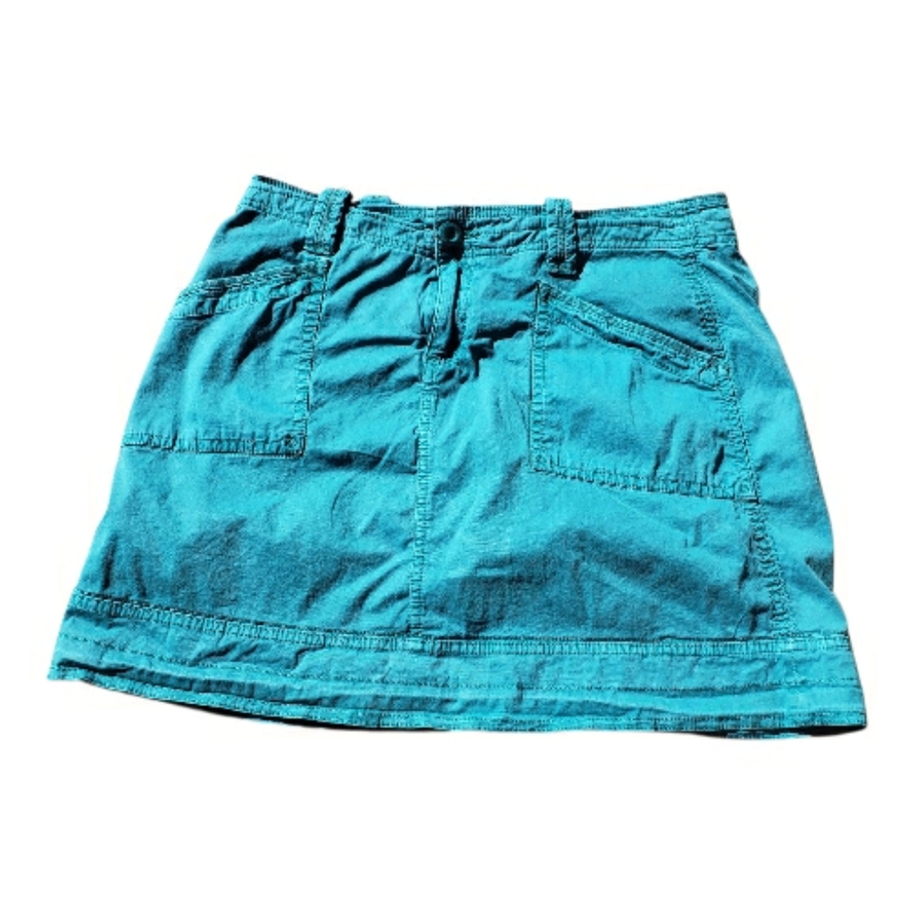 Aventura Teal Women's Size 6 Organic Cotton Skort